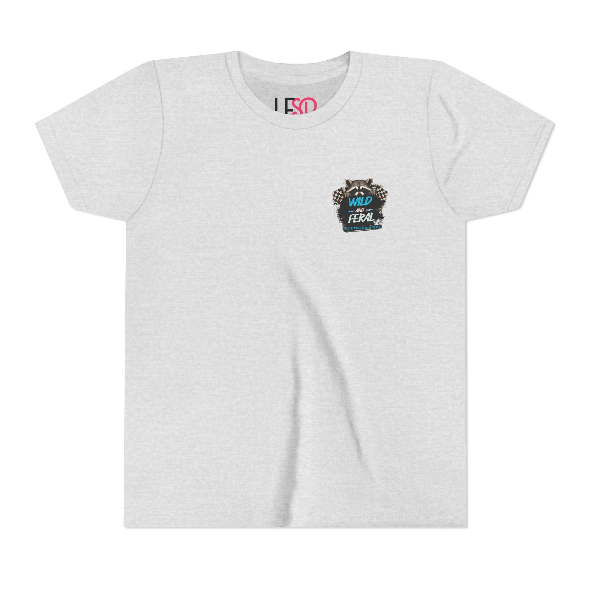 Youth Tee Blue — "Built By Mama, Raised In The Wild"