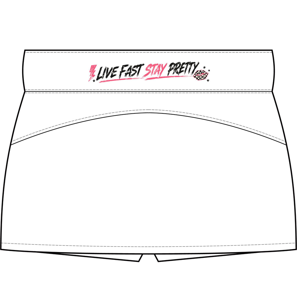 Live Fast Stay Pretty Skort | Women's Tennis Skirt with Shorts