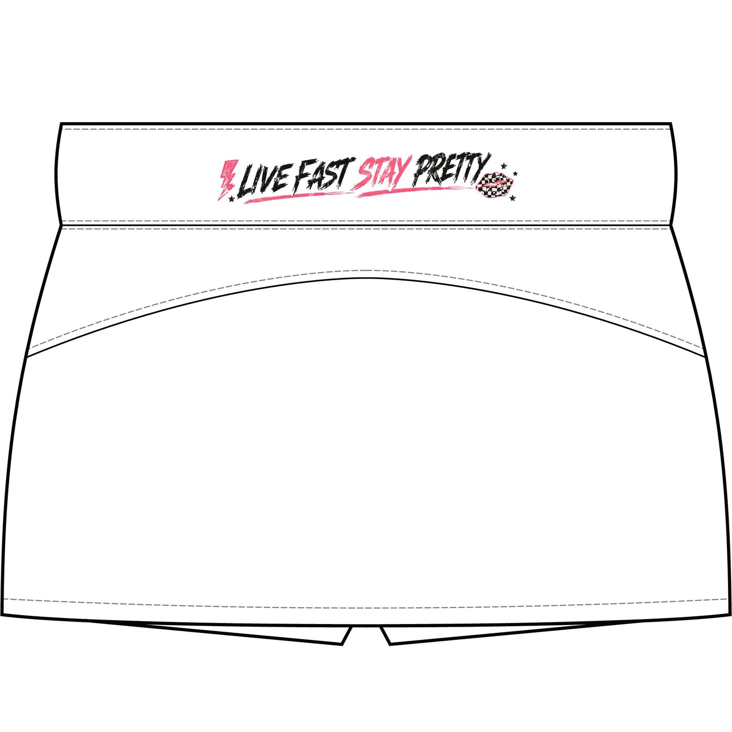 Live Fast Stay Pretty Skort | Women's Tennis Skirt with Shorts