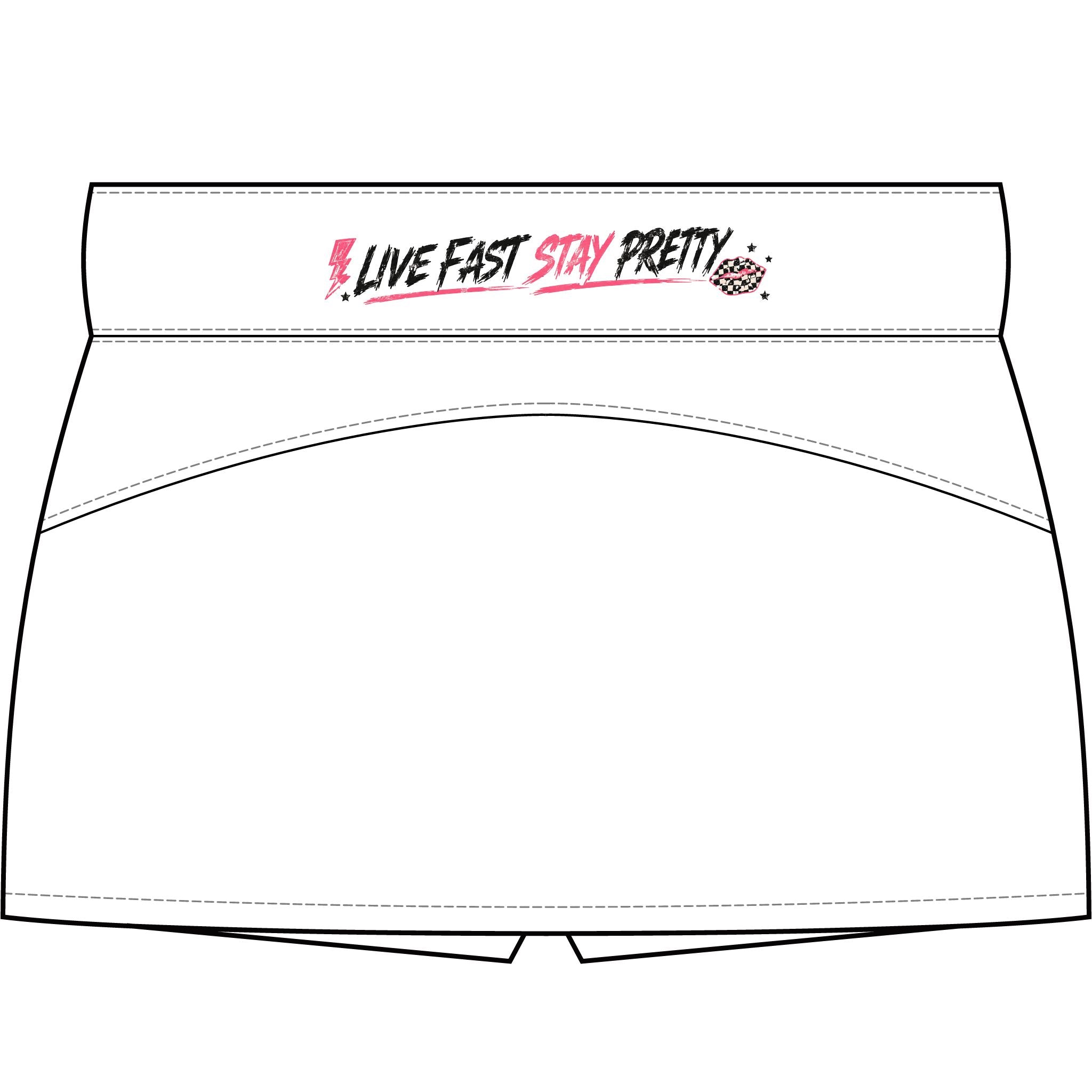 Live Fast Stay Pretty Skort | Women's Tennis Skirt with Shorts