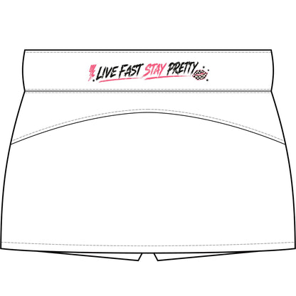 Live Fast Stay Pretty Skort | Women's Tennis Skirt with Shorts
