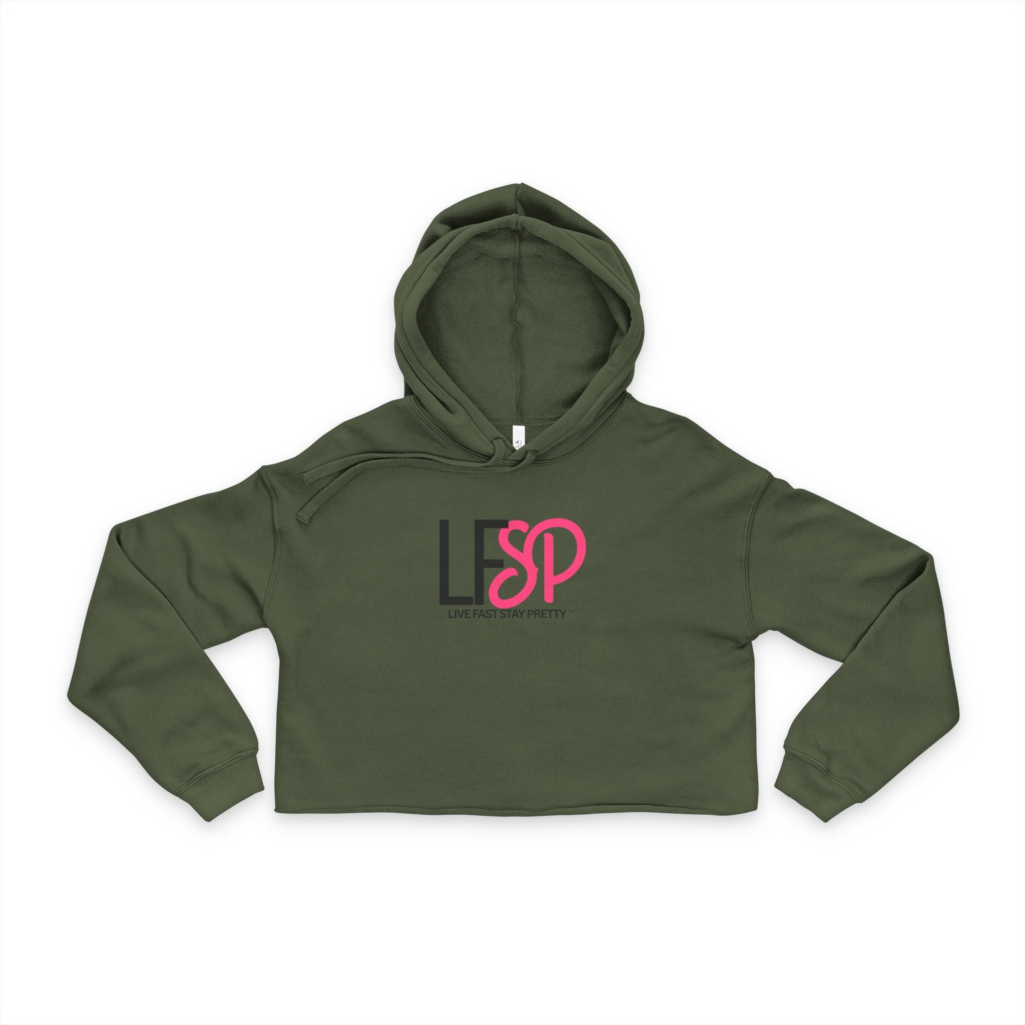 Checkered Flags Cropped Hoodie