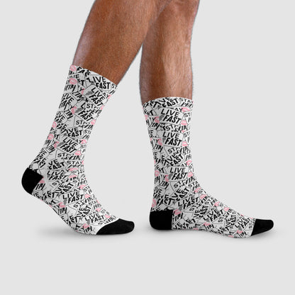 Stay Pretty Stay Fast Crew Socks